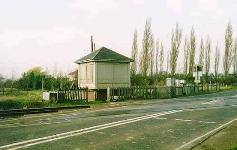 Cottage Lane Crossing signal box - still surviving in 2001