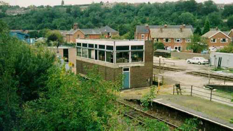 Netherfield Junction from road bridge (Grantham end)