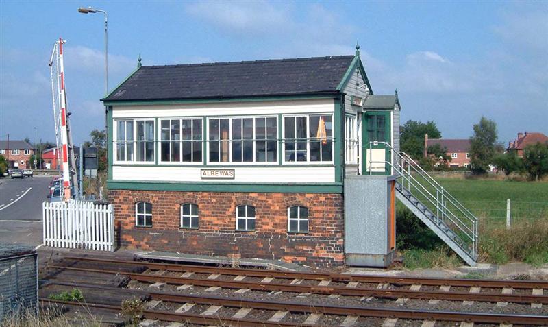 Alrewas signalbox before the fire