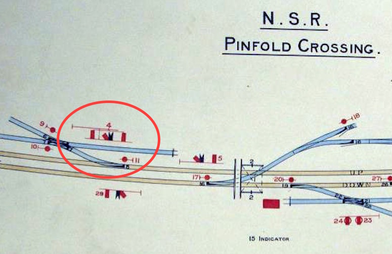 Extract from RAIL532/43 showing Pinfolrd No.4 signal