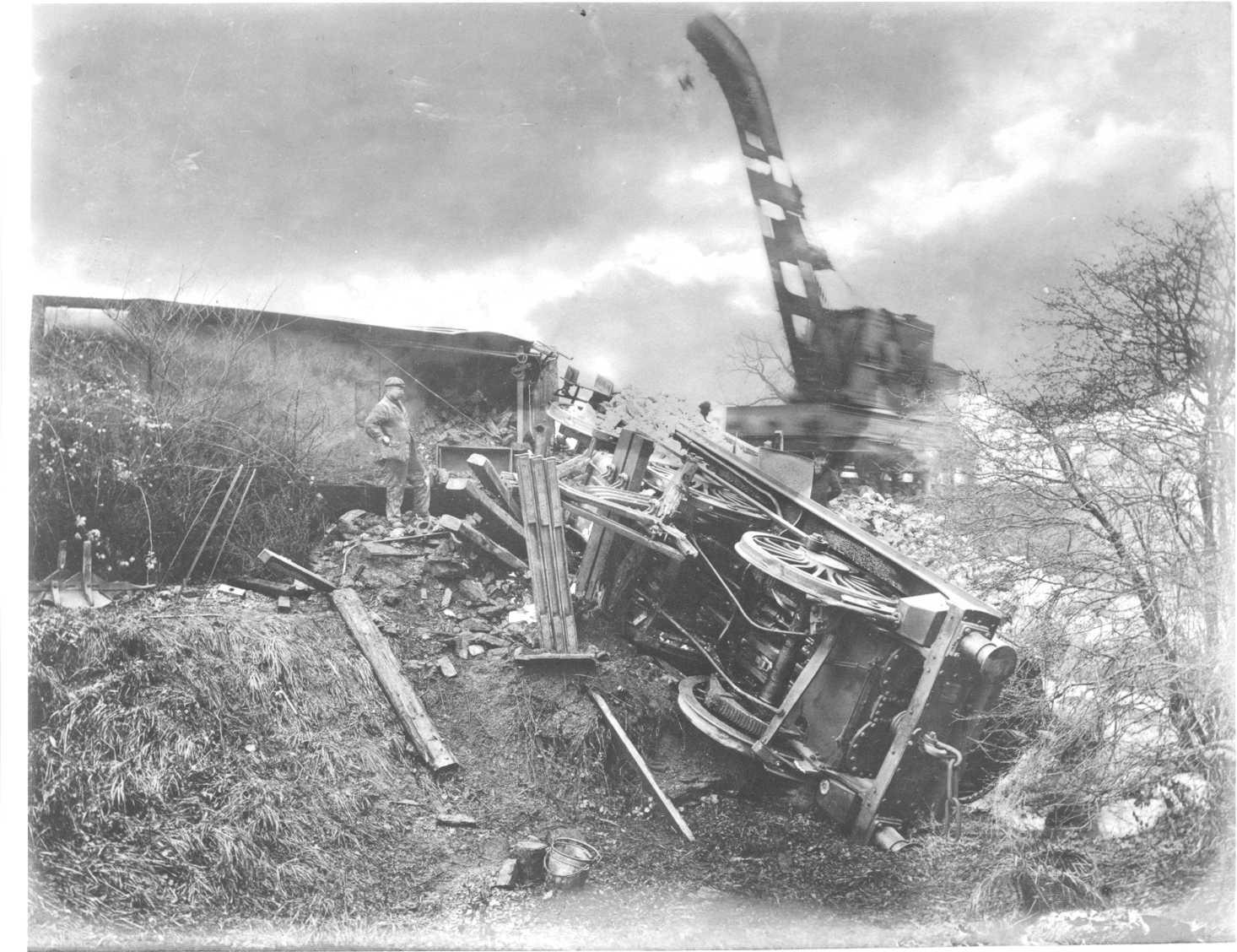 Peckwash Mill accident scene from the south