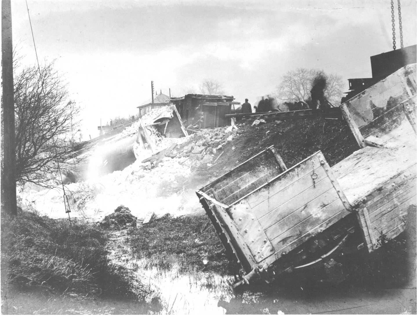 Peckwash Mill accident site from the north